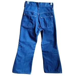Jungen 22x22 True Vintage Flared Denim Jeans Wards Power Denim 70er Hippie Kind - Bild 1 von 6