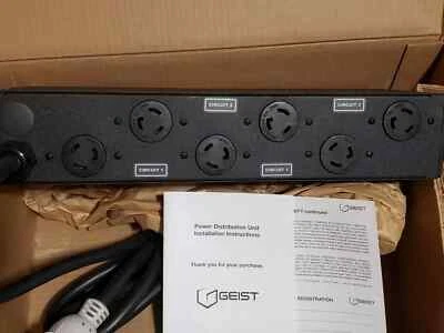 Basic Geist 2XPRC060-103L20TL6 2U Rack 24 Amp 208V 4.9KW Output PDU 6x L60-20R - Image 1 of 4
