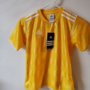Brand New ADIDAS Youth Jersey YELLOW Soccer Futbol TEAM ORDER sizes XS S o07572