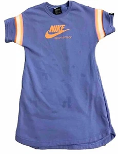 Nike Girls Dress Logo Pockets Crew Neck Lightweight Size Medium (See Pics) - Picture 1 of 7
