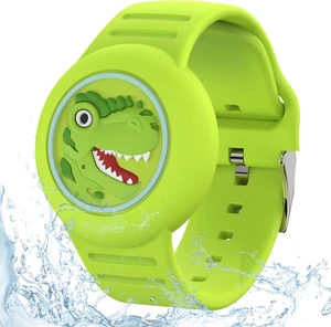 Waterproof Airtag Bracelets for Kids Apple Air Tag Holder for Kids Soft Silicone - Picture 1 of 12