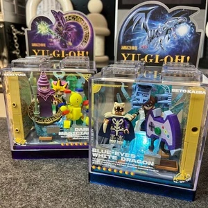 Yu-Gi-Oh! 2-piece block figure set Kaiba Seto Blue Eyes Yugi Muto Black Magician - Picture 1 of 9