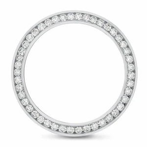 3.15CT CHANNEL NATURAL DIAMOND BEZEL FOR ROLEX DATEJUST 41MM 126300, 126334 STAI - Picture 1 of 7