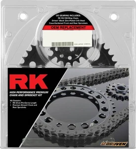 RK 530 Replacement Chain & Sprocket Kit Black/Natural for Yamaha R1/YZF-1000R - Picture 1 of 1