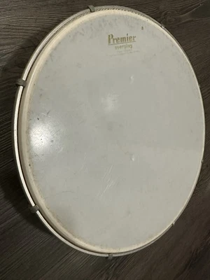 Instrumento vintage de tambor de mano de madera Premier Everplay Foto 1 de 4