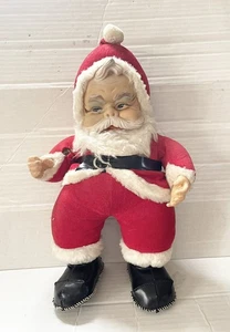 "Muñeco de peluche vintage Rushton cara de goma Santa Claus Coca Cola *sin botella* 15""" - Imagen 1 de 9