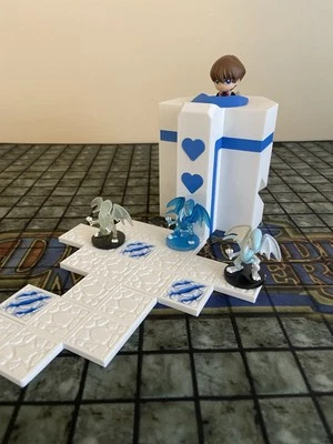 Yugioh Dungeon Dice Monsters Custom Heart Counter Tower/Tiles Set - Blue-Eyes - Image 1 of 4