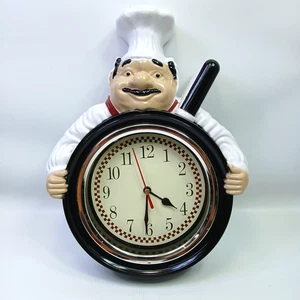 "Reloj sartén italiana grasa vintage de plástico de 11"" probado y funciona como debería" - Imagen 1 de 9