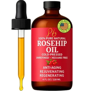 Rosehip Oil, Rosehip Oil for Face, Rosehip Seed Oil for Skin & Hair Care - Picture 1 of 7