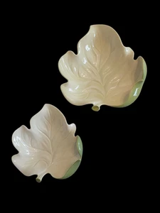 Vintage Carlton Ware 2 X Two Leaf Shaped Dishes Australian Design. - Picture 1 of 6