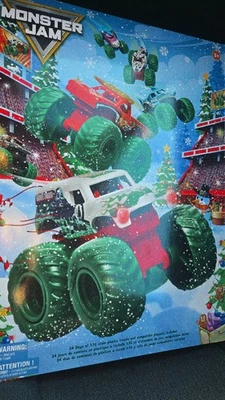 Spin Master Monster Jam 1:87 Scale Christmas Advent Calendar 16 Unique Trucks - Image 1 of 3
