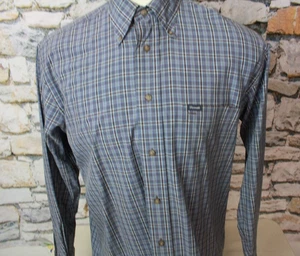 FACONNABLE Men's Button Down Shirt All Cotton Traditional Plaid Long Sleeve M - Picture 1 of 9