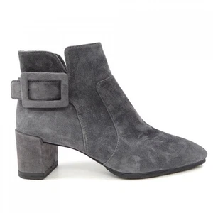 ROGER VIVIER Boots Women's Size 38 Gray Suede - Picture 1 of 6