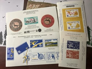 US BRIEFMARKEN WILKINSBURG STAMP CLUB AUSSTELLUNG BLOCKS 4ER SET AUS DEN 1960er Jahren - Bild 1 von 1