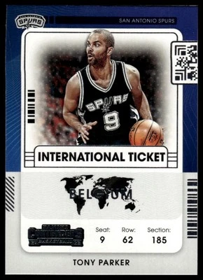 2021-22 Panini Contenders #2 Tony Parker International Ticket - Image 1 of 2