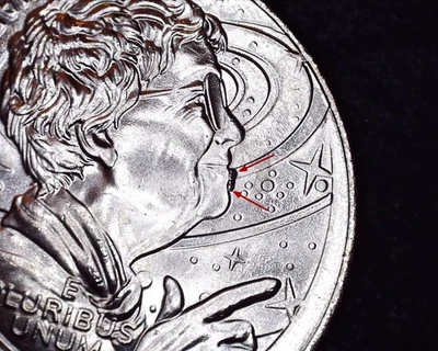 2025 P Washington ( Vera Rubin ) BU Quarter -  Reverse Die Break Error - Image 1 of 4