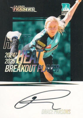 Traders de cricket 2025-26 - Breakout Signature - BOS 04 - Grace Parsons - 022/177 Foto 1 de 2