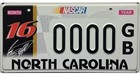 *99 CENT SALE* North Carolina NASCAR Sample License Plate Greg Biffle No Reserve