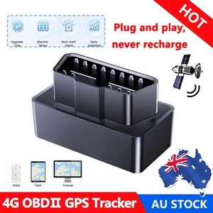 4G OBDII Realtime GPS Tracker LIVE Tracking Locator Vehicle Car OBD2 Mini Device - Picture 1 of 24