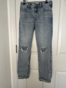 Abercrombie Kids Mid Rise Boyfriend Jeans Girls 11/12 Long - Picture 1 of 6
