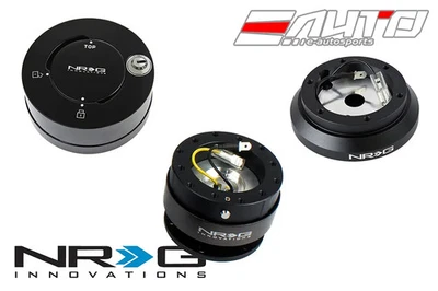 Buje corto volante NRG SRK-120H + liberación rápida Gen2 negro + bloqueo mate  Foto 1 de 4