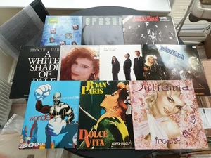 JOB LOT OF 10 X 12" VINYL RECORDS JUDAS PRIEST TIN MACHINE ERASURE TIFFANY       - Picture 1 of 1
