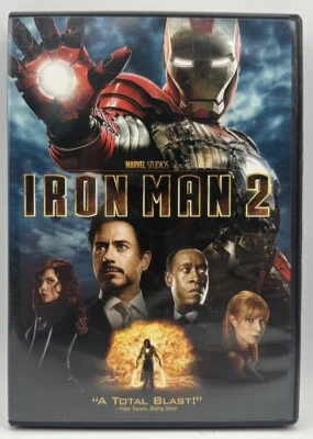 Iron Man 2 DVD Widescreen Robert Downey Jr Scarlett Johansson Sam Rockwell 2010 - Image 1 of 3