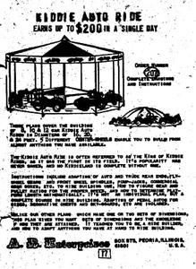 A.K. Brill Carnival Plan — #207 — Kiddie Auto Ride - Picture 1 of 1