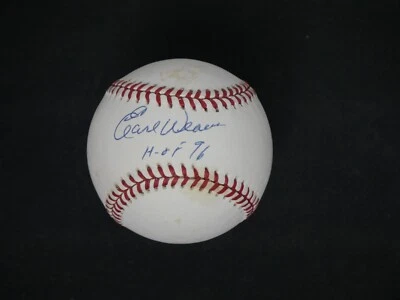 EARL WEAVER SIGNED OFFICIAL AMERICAN LEAGUE BASEBALL INSCRIBED "HOF 96"  PSA COA - Image 1 of 2