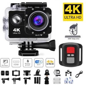 4K Action Camera Sport Video Underwater Waterproof Camera Wifi Remote For Go Pro - Picture 1 of 17