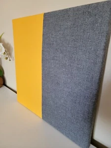 Golden Rod/Gray Sound Absorbing Acoustic Wall Panels - SET of 4 - Picture 1 of 6
