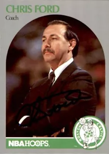 Chris Ford 1990-91 Hoops #306 Boston Celtics Autographed Signed Basketball Card - Picture 1 of 2