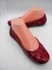 Tieks By Gavrieli Italy Ruby Red Patent Leather Ballet Comfort Flats Size 7