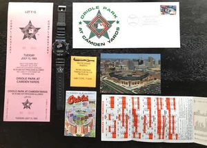1993 All Star Game Baltimore Orioles Gatorade Watch, FDC Stamp, postcard, pass - Picture 1 of 9