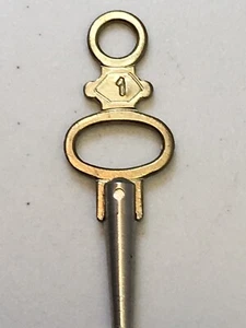 Reloj Bolsillo/Fob Vintage Cuerda Llave Talla Nº 1 Hecho en Inglaterra Máxima Calidad - Imagen 1 de 5