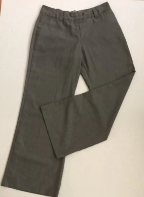 BOGARI Women's Gray Wide Stripe Career Wide Leg Dress Pants Size 12 - Image 1 of 3