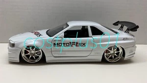 JADA DUB CITY 2002 NISSAN SKYLINE GT R R34 1:24 WHITE MOTOREX - Picture 1 of 12