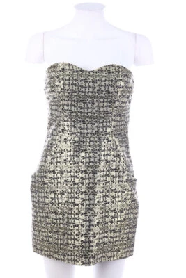 H&M Kleid Geometrisches Muster D 36 Metalltöne - Bild 1 von 4