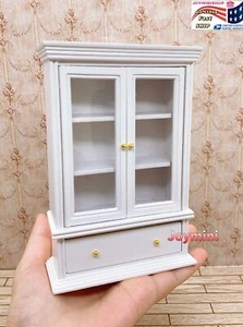 1/12 Dollhouse Miniature Wood Cabinet Bookcase Bookshelf Furniture Accessory Toy - Picture 1 of 7