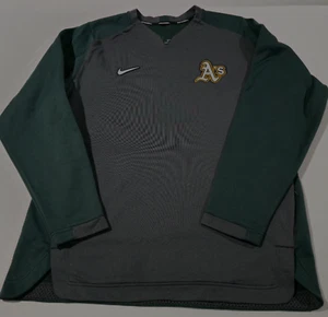 Nike Béisbol Dri-Fit MLB Colección Auténtica Oakland A's Manga Larga Vellón XL - Imagen 1 de 7