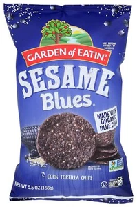 Garden Of Eatin' Organic Chip Blue Corn Sesame 5.5 Oz - Picture 1 of 3