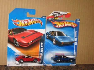 Hot Wheels Lot of 2 1976 Ferrari 308 GTS Red Blue Variation All Stars '76 - Picture 1 of 3