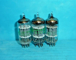 3 GE JAN-5814A Tubes Halo Getter Tested - Picture 1 of 2