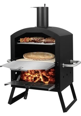 DMS GERMANY Pizzaofen – mobiler Outdoor Holzofen Räucherofen, DMS® Germany Pizzaofen, Grill