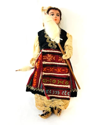 Disfraz Internacional Muñeca Recuerdo De Colección Hecha a Mano Mujer Rumana Rusa 8" Foto 1 de 4