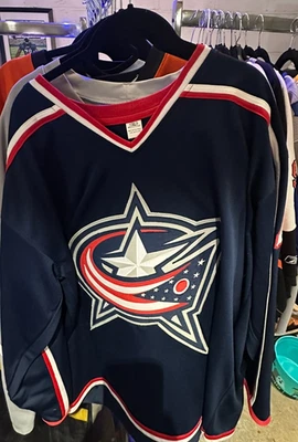 Camiseta deportiva Scott Hartnell Columbus azul firmada réplica personalizada certificado de autenticidad Foto 1 de 4