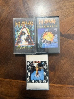 DEF LEPPARD Cassette Lot Of 3  Pyromania High N Dry Hysteria - Image 1 of 4