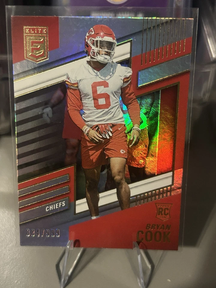 2022 Donruss Elite Football Bryan Cook Silver Rookie /999 Chiefs - Image 1 of 1