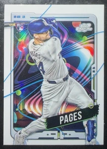 2024 Topps Chrome Cosmic Andy Pages White Hole Refractor #107 Dodgers - Picture 1 of 2