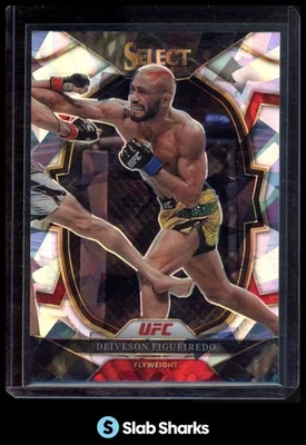 2023 PANINI SELECT UFC #52 DEIVESON FIGUEIREDO CRACKED ICE PRIZMS /8 - Изображение 1 из 4
